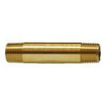 Midland Industries 28498 Long Nipple, 3/4 in Nominal, NPTF End Style, Brass