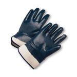 PIP® 4550FC/M Heavy Weight Gloves, Cut and Sewn, M, Natural, Plasticized Safety Cuff, Nitrile Coating, Resists: Abrasion/Oil/Perforation/Snags, Cotton Jersey Lining