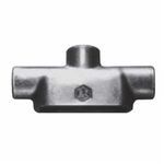 Crouse-Hinds Condulet® TB67 Type TB Conduit Body, 2 in Hub, 7, Feraloy Iron Alloy, Electrogalvanized