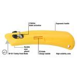Pacific Handy Cutter™ EZ3 Lightweight Self-Retracting Knive, 0.74 in W Utility Blade, Quick-Change, Carbon Steel Blade, 1 Blades Included, 5.75 in OAL