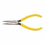 Klein® D203-6C Side Cut Standard Long Nose Plier, Knurled Jaw, 1-7/8 in Jaw Length, 11/16 in Jaw Width, Tool Steel Jaw, 6-5/8 in OAL, Cutter Included: Yes