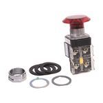Rockwell Automation 800T-FXJQH2RA5 Illuminated Push-Pull Switch, 30.5 mm, 2NCLB Contact Configuration, Jumbo Mushroom Head/Push/Pull Operator, Red