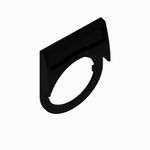 Allen-Bradley 800F-17BE152 800F PB, 22mm Accessory, Black with White Legend Text, 30x40 mm Legend Plate Only, Blank or Custom Text, English, LOWER