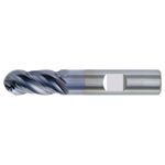 Kennametal® 4067292 HARVI™ I HPHVBN Center Cutting Extended Length High Performance Ball Nose End Mill, 1/8 in Diameter Cutter, 1/2 in Length of Cut, 4 Flutes, 1/8 in Shank Diameter, 2 in OAL, PVD-AlTiN Coated