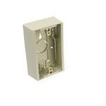 Leviton® 42777-1IB 1-Gang Surface Mount Back Box, For Use With Multi-Media Wallplates and QuickPort® Wallplates, Surface Mount, Plastic