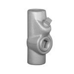 O-Z/Gedney EYAX-75 Explosionproof Expanded Fill Female Conduit Sealing Fitting, 3/4 in For Use With: Threaded Rigid Metal and IMC Conduit, Malleable Iron, Electroplated Zinc/Polished Chrome/Epoxy Powder Coated
