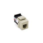 QuickPort® 41106-RI6 6-Conductor 6-Position Snap-In Connector, USOC/Voice Module, Flush Mounting, 1 Ports, Plastic