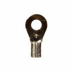 Scotchlok™ M10-8RX Non-Insulated Standard Ring Tongue Terminal, 12 to 10 AWG Conductor, 0.73 in L, 0.135 in ID Brazed Barrel, ETP Copper, Yellow