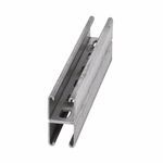 B-Line B22SHA-120GLV Back to Back Slotted Metal Framing Channel, 9/16 x 7/8 in Slot, 2 in Slot Spacing, 12 ga Thickness, 10 ft L