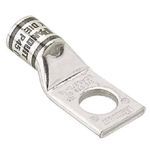 Panduit® Pan-Lug™ LCAS2-38-Q 1-Hole Compression Lug, 2 AWG Copper Conductor, Die Code: P33, 3/8 in Stud, Tin Plated Copper