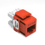 eXtreme® GigaMax® QuickPort® 5G110-RO5 8-Conductor 8-Position Component Rated UTP Connector, Cat 5e+ Module, 1 Ports