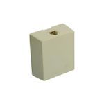 Leviton® 4625A-24I Telephone Jack, Surface Mounting, 1 Ports, Plastic, Ivory