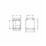 Carlon® Circuit Safe® CP200NB Blank Narrow Non-Metallic Pushbutton Enclosure, 7.13 in L x 3-1/2 in W x 3.38 in D, NEMA 1/3/3S/3X/3SX/4/4X/12/13, Thermoplastic