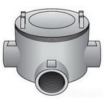 O-Z/Gedney GUAT-75 Conduit Outlet Box, 3/4 in, 3 in Cover Opening, 15 cu-in Capacity, Zinc Plated