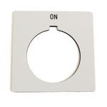 Rockwell Automation 800H Legend Plate,Standard,ON,White