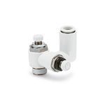SMC® ASD330F-01-06S AS Universal Dual Control with One-touch, 1/8 in Port, 0.1 to 1 MPa Pressure, Brass/PBT Body