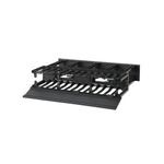 Panduit® NetManager™ NM2 2-RU Dual Sided High Capacity Horizontal Cable Manager, ABS, Black