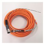 Rockwell Automation SpeedTEC Cable, Motor Power With Brake Wires, SpeedTec DIN Connector, Drive-end, Flying-lead, 14 AWG, Continuous-Flex, 15 Meters