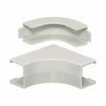 PREMISE WIRING Premisetrak® PP1IEBC Internal Non-Metallic Elbow Base and Cover, For Use With: PremiseTrak® 1-Piece Non-Metallic Latching Raceway, PVC, Office White