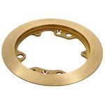 PREMISE WIRING S3182 Round Carpet Flange, 5-1/4 in W, For Use With Flush Floor Box, Brass