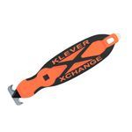 KLEVER INNOVATIONS KCJ-XC-40G Kurve Head Safety Cutter, 1.12 in W Dual Blade, Button, Carbon Steel Blade, 1 Blades Included, 6.5 in OAL