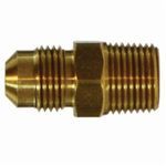 Midland Industries 10254 Adapter, Adapter, 3/16 x 1/8 in, 45 deg Male Flare x MNPTF End Style, Brass, Import Domestic/Import