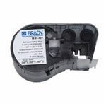 Brady® M-91-427 M Series Self-Laminating Label Maker Cartridge, 1-1/2 in L x 1 in W, Vinyl, Black/Clear/White