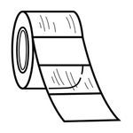 Panduit® S100X125VAFY Replacement Self-Laminating Write-On Marker Tape Refill, 1-1/4 in L x 1 in W, Vinyl, Vinyl Backing