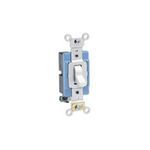 Leviton® 1201-2I Extra Heavy Duty Toggle Switch, 120/277 VAC, 15 A, SP Contact Configuration