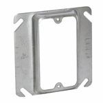 RACO® 772 Drawn Raised Square Box Cover, 1/2 in L x 4 in W, Mud Ring Cover, Metallic