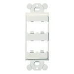 Panduit® Mini-Com® CFG4BL Flat Module Frame, 1 Gangs, 4 Ports, ABS, For Use With Mini-Com® Modules, Black