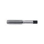Cle-Line® C62002 0402 Straight Flute Hand Tap, Right Hand Cutting Direction, #4-40 Thread, H2 Thread Limit, Plug Chamfer, 3 Flutes, Bright, HSS, Cast Iron, Non-Ferrous Materials and Steel Material Application