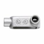 Crouse-Hinds Condulet® LR75M Type LR Conduit Outlet Body, 3/4 in Hub, 5, 7.5 cu-in, Malleable Iron, Electrogalvanized/Aluminum Acrylic Painted