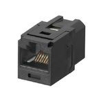Panduit® CC5E88BL TX5e™ 8-Position 8-Wire RJ45 TG Style Universal Unshielded UTP Coupler Module, Cat 5e/Mini-Com® Module