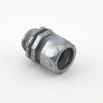 Bridgeport® 250-RT2 Compression Connector, 1/2 in Trade, Die Cast Zinc, Ball Burnished/Mirror Smooth