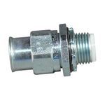 Appleton® STNM-125 Conduit Connector With Insulated Throat, 1-1/4 in Trade, Straight Angle, Steel