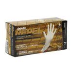 PIP® Ambi-dex® Repel 62-322PF/S Disposable Gloves, S, Natural Rubber Latex, White, 9.3 in L, Powder-Free Powder, Fully Textured, 5 mil Thickness, Industrial Grade Application, Ambidextrous Hand
