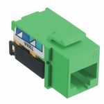 Prescolite NSJ6GN High Impact Modular Jack, 8 Ports, Thermoplastic