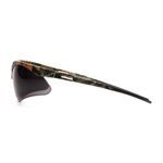 Pyramex® SCM6320STP PMXTREME® Optimal Style Unisex Safety Eyewear, Anti-Fog/Scratch-Resistant Lens Coating, Gray Lens, Half Framed Frame, Camo Frame, Nylon Frame, Polycarbonate Lens, Specifications Met: ANSI Z87.1