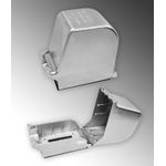 Calbrite™ Lockable Lid Shallow Weatherproof While-In-Use Cover, 6 in L x 3.2 in W x 3-1/2 in D, Blank/Duplex Switch/Toggle/GFCI Device, Stainless Steel