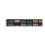 Panduit® PanNet® Mini-Com® CPP48FMWBLY 2-Unit Flat Unshielded Modular Patch Panel, 48 Ports, Stainless Steel