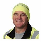 PIP® 360-BEANNIELY Winter Beannie Cap With Reflective Stripe, Hi-Viz Lime Yellow, Polyester