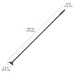 Slice™ 10557 Stiff Wide Grip Scraper, Ceramic Straight Blade, 4.75 in L Blade, 0.69 in W Blade, Metal Handle