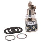 Allen-Bradley 800TC-H3303D1 800T PB, 30mm Selector Switch, 2 Position Selector Switch, Std Cam, Finger Guards on Terminals, 1 NO Std Contact, Maint., Lock Both, Std. Key, D020, Device with Packaging