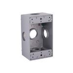 BELL® 5323-0 Weatherproof Outlet Box With Lug, Die Cast Aluminum, 18.3 cu-in Capacity, 1 Gang, 5 Outlets, 4-1/2 in H x 2-3/4 in W x 2 in D Dimensions