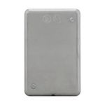 Crouse-Hinds DSS100 DS Series Device Box Cover, 3.51 in L x 1.43 in W x 5.1 in D, Blank Cover, Sheet Steel