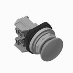 Allen-Bradley 800T-DXA1 800T PB, 30mm Momentary Push Button, Mushroom Head Push Button, Mushroom Head, No Cap, Standard, Standard, No Cap, No Guards on Terminals, 1 NCLB 1 NO Standard Contacts, 1 NCLB 1 NO Standard Contacts, Device w/ Pkg
