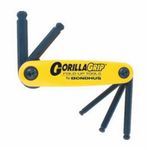 Bondhus® 12897 GorillaGrip® Key Set, Measurement System: Metric, 5 Piece, 5 to 10 mm Hex, Fold-Up Handle, ProGuard™