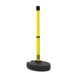 Banner Stakes PL4117 PLUS Barrier Set, Receiver Head, Yellow, Includes: 1 PLUS Stanchion, 1 PLUS Base, 1 PLUS Receiver Head, Belt Length 15 ft, Suitable for Indoor/Outdoor Use