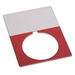 Rockwell Automation 800T Legend Plate,Jumbo, Package Quantity 1 ,Red